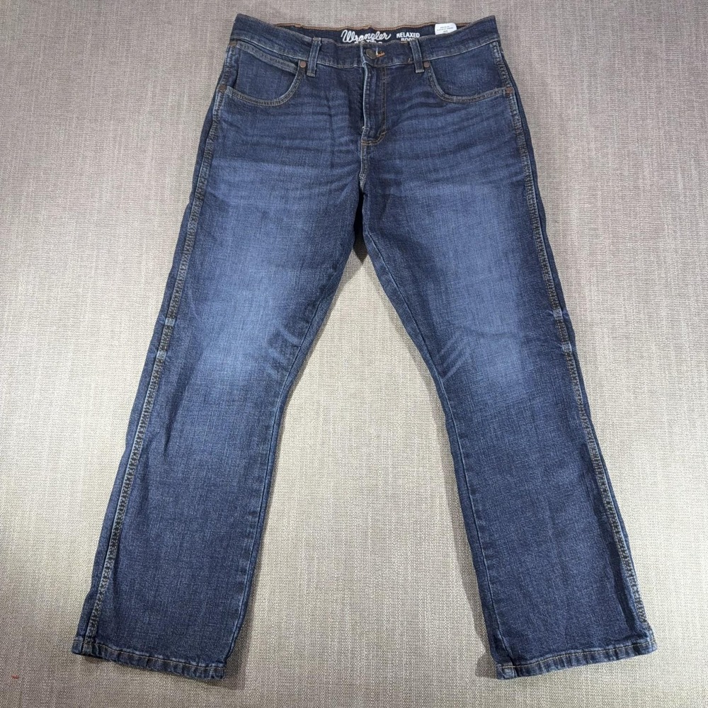 Wrangler Retro Relaxed Boot Jeans Mens 32x30 Blue Stretch Denim Medium Wash